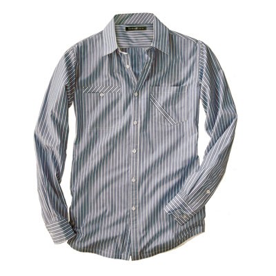 Striped camisa de algodón orgánico