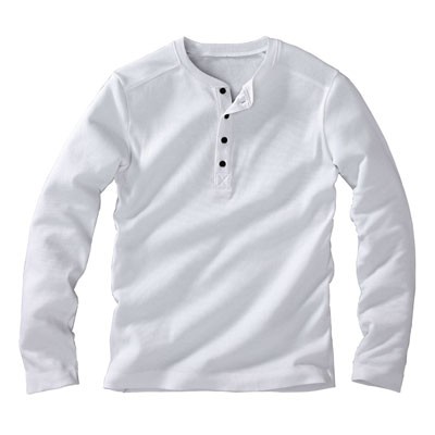 Tunisian neck T-shirt with long sleeves