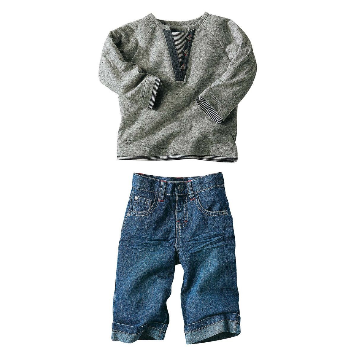 Conjunt: samarreta i texans per a nadó nen