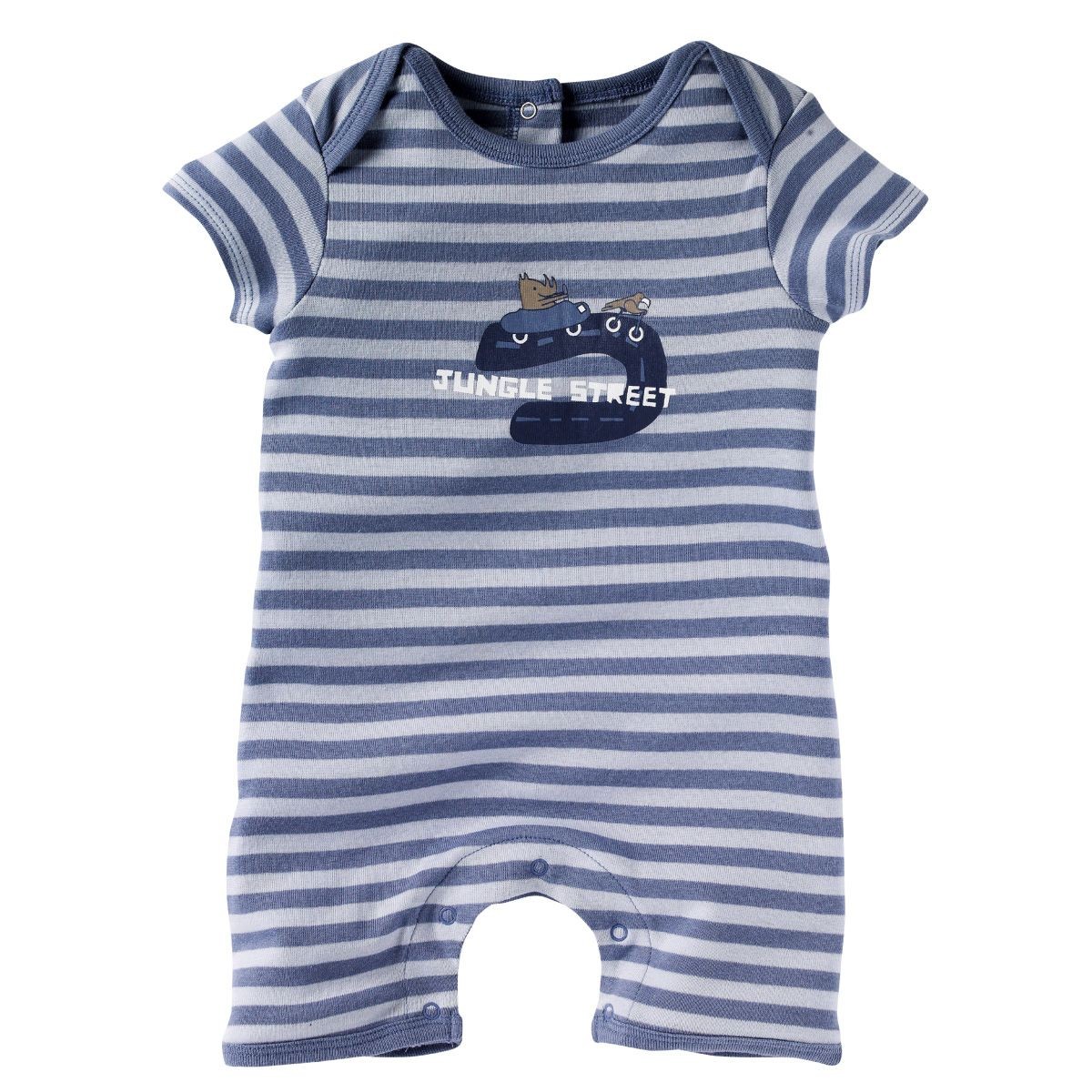 Striped romper suit baby girl or boy