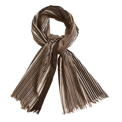 2-color striped scarf
