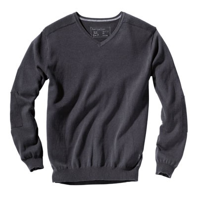 V-neck sweater with 100% cotton