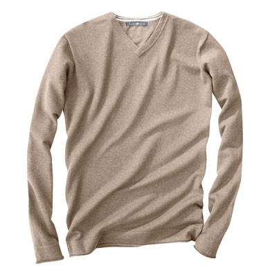 V-neck sweater with organic cotton