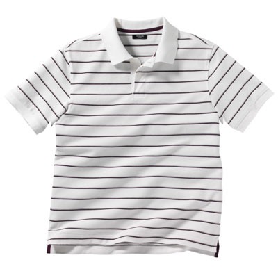Polo piqué knitted striped shirts